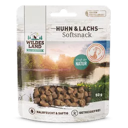Wildes Land Snacks Katze Softsnack Softsnack Huhn & Lachs 50 g